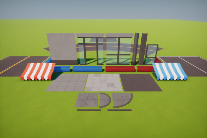 Stylized Low Poly FPS Map 2 - Gas Station - Image 11