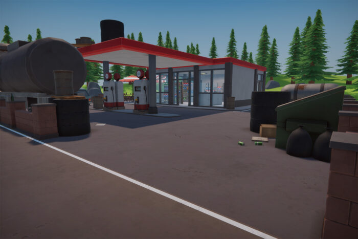 Stylized Low Poly FPS Map 2 - Gas Station - Image 7