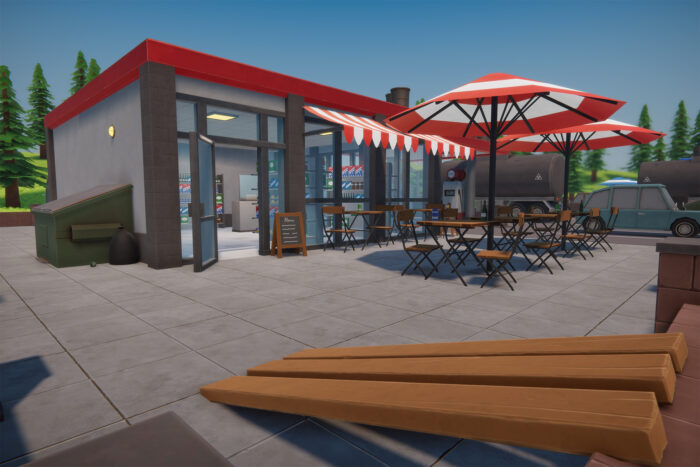 Stylized Low Poly FPS Map 2 - Gas Station - Image 5