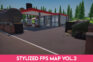 Stylized Low Poly FPS Map 2 - Gas Station