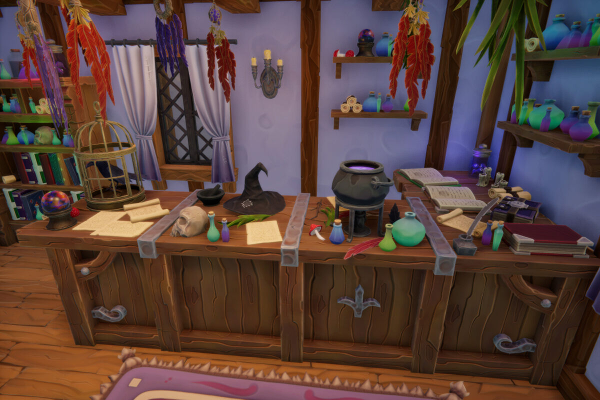 medieval magic potion shop asset