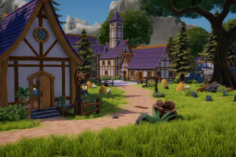 medieval village demo map for Unity