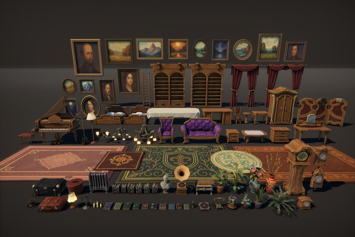 mansion lighting and decoration props