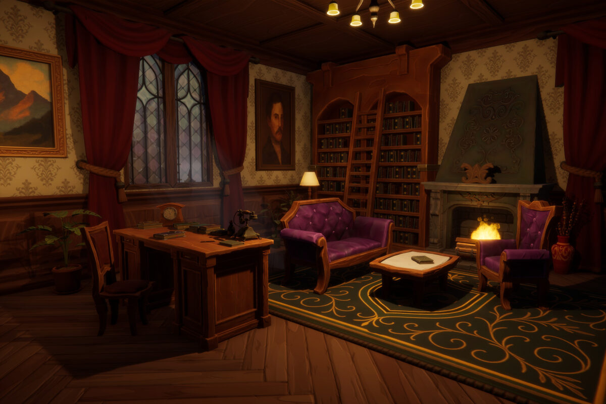 mystery game mansion environment