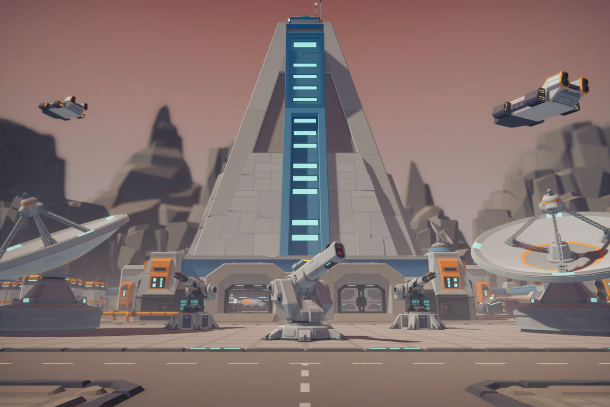 modular sci fi military base for Unity