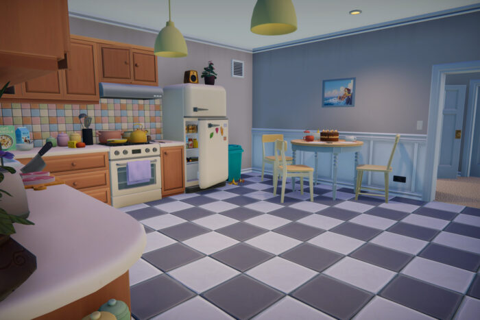 Stylized Cartoon House Interior & Exterior - Image 10