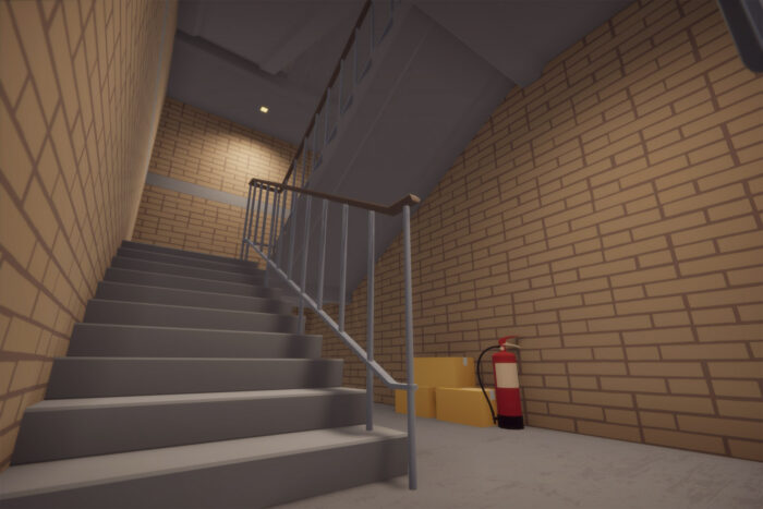 modular low poly apartment floor sections