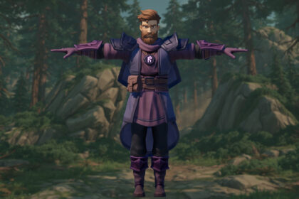 male stylized mage character