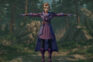 female stylized mage character